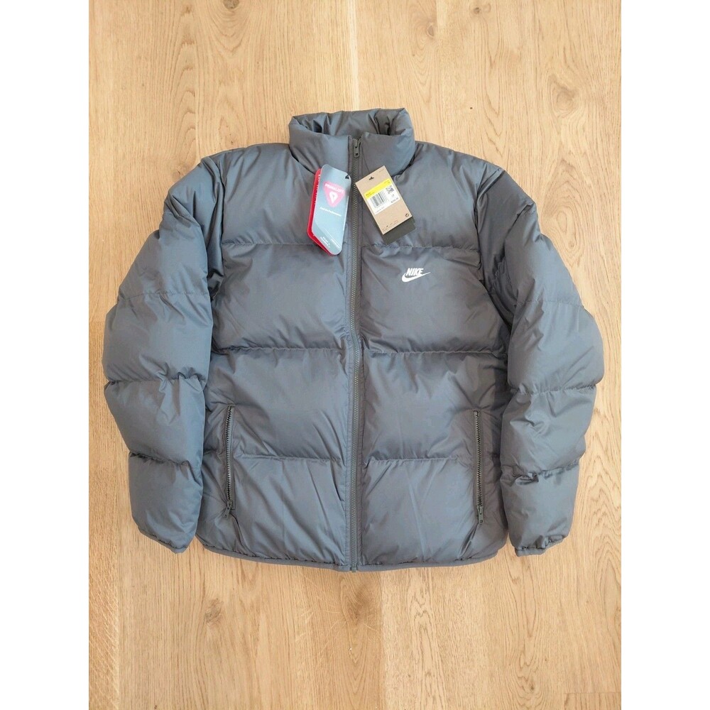 Nike Sportswear Club Puffer Jacket Gray Men’s Small FB7368-068